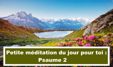 Petite méditation du jour pour toi : Psaume 2 (En français) (10.10.21)